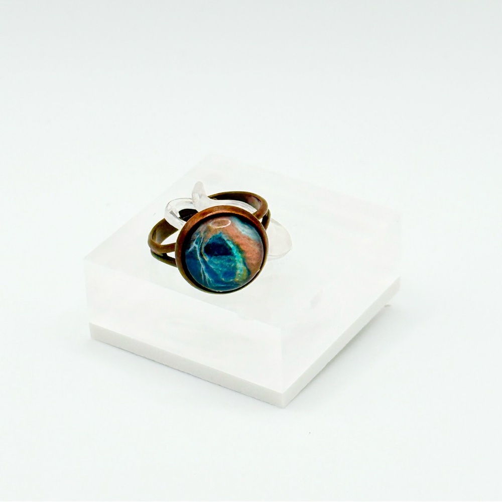Artisan Multicolor Statement Ring - image 1